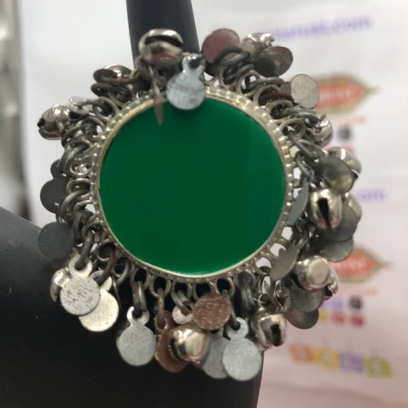 Ethnic Afghan Silver Kuchi Bells Ring, Afghan Statement Massive Ring - Picture 2 of 6